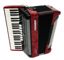 Slika HOHNER HARMONIKA BRAVO III 120 BASNA SILENT KEY RDEČA S TORBO