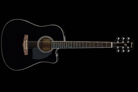 Slika IBANEZ EL. AKUSTIČNA KITARA PF15ECE-BK