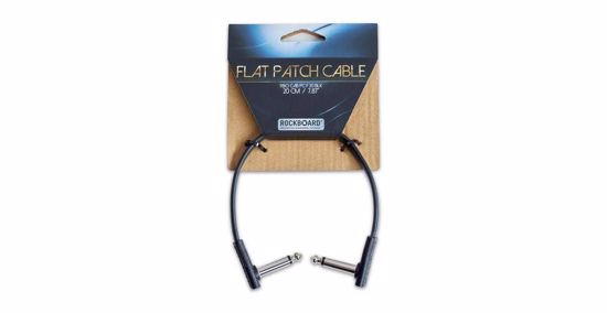 RockBoard Flat Patch Cable, Black - 20 cm