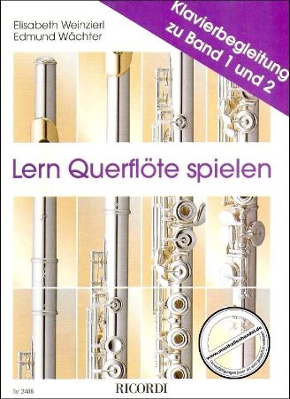 Slika WEINZIERL:LERN QUERFLOTE SPIELEN KLAVIERBEGLEITUND