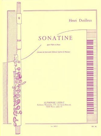 DUTILLEUX H.:SONATINE POUR FLUTE ET PIANO