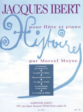 Slika IBERT/MOYSE:HISTOIRES FLUTE ET PIANO