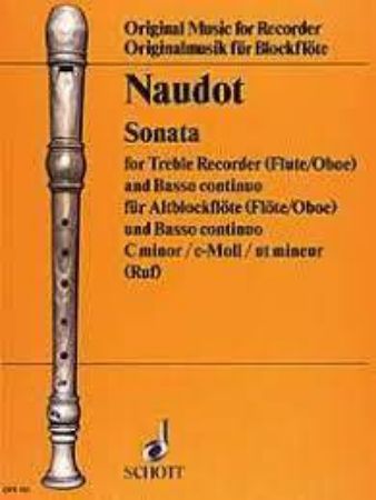 NAUDOT:SONATA  C-MOLL FOR TREBLE RECORDER