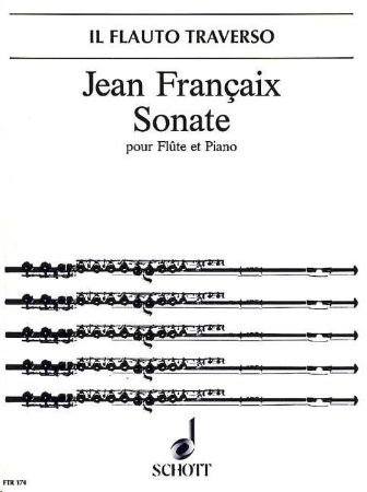 Slika FRANCAIX:SONATE POUR FLUTE ET PIANO