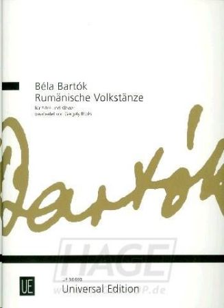 Slika BARTOK:RUMANISCHE VOLKSTANZE FUR FLOTE UND KLAVIER