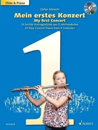 Slika ALBRECHT:MEIN ERSTES KONZERT +CD FLOTE & PIANO