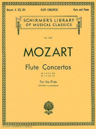 MOZART:FLUTE CONCERTOS NO.1K.313 & NO.2 K.314 FLUTE AND PIANO