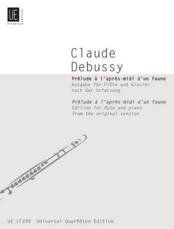 Slika DEBUSSY:PRELUDE A L'APRES MIDI D'UN FAUNE FLOTE UND KLAVIER