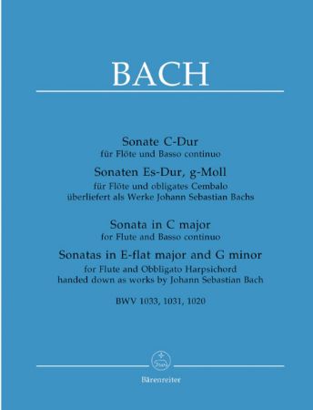 BACH:SONATE  FUR FLOTE BWV 1033,1031,1020