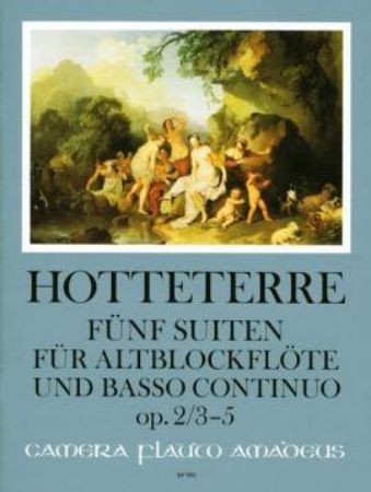 Slika HOTTETERRE:FUNF (5) SUITES OP.2/3-5  FUR ALTBLOCKFLOTE UND BASSO CON.