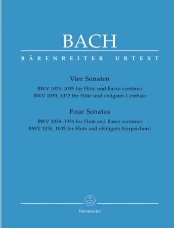 Slika BACH J.S.:VIER SONATEN,FL+BASSO CON