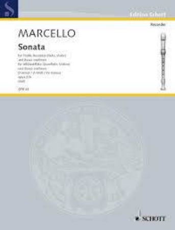 Slika MARCELLO:SONATA D-MOLL OP.2/8  ALTBLOCKFLOTE