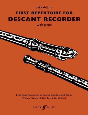 Slika ADAMS:FIRST REPERTOIRE FOR DESCANT RECORDER WITH PIANO
