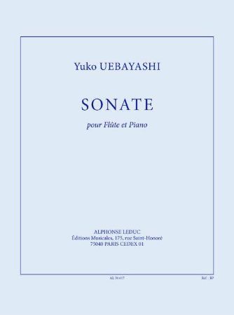 Slika UEBAYASHI:SONATE POUR FLUTE ET PIANO