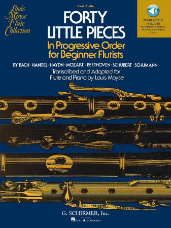 Slika MOYSE:FORTY LITTLE PIECES +AUDO ACCESS  FLUTE AND PIANO