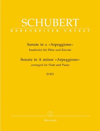 SCHUBERT:SONATA IN A MINOR "ARPEGGIONE" ARR.FOR FLUTE AND PIANO D821