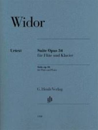 Slika WIDOR:SUITE OP.34 FOR FLUTE AND PIANO