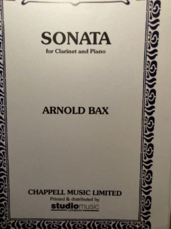 Slika BAX:SONATA FOR CLARINET AND PIANO