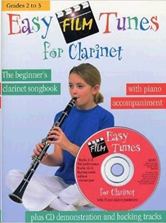 EASY FILM TUNES FOR CLARINET WITH PIANO+CD