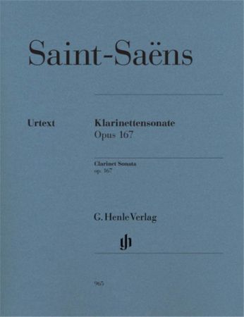 Slika SAINT-SAENS:SONATE OP.167 FOR CLARINET AND PIANO