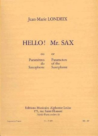 LONDEIX:HELLO! MR.SAX