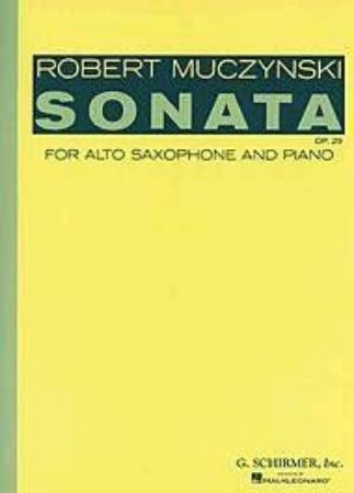 MUCZYNSKI:SONATA FOR ALT SAXOPHONE AND PIANO