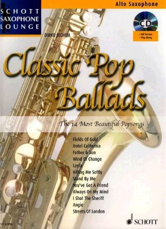Slika CLASSIC POP BALLADS ALTO SAX AND PIANO +CD