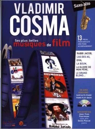 Slika COSMA:SES PLUS BELLES MUSIQUES DE FILM ALTO SAX +CD