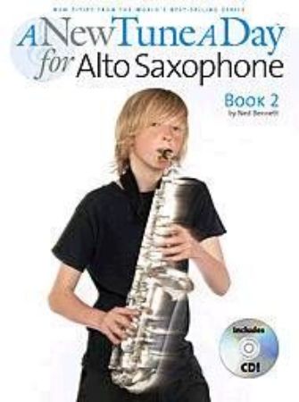 Slika BENNETT:A NEW TUNE A DAY FOR ALTO SAXOPHONE BOOK 2 +CD