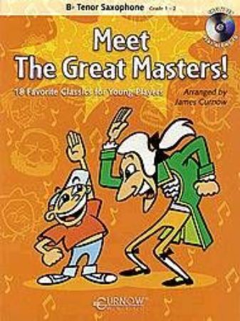 Slika CURNOW:MEET THE GREAT MASTERS! TENOR SAX +CD