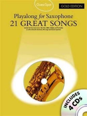 Slika 21 GREAT SONGS PLAYALONG SAX +4CD GOLD EDITION