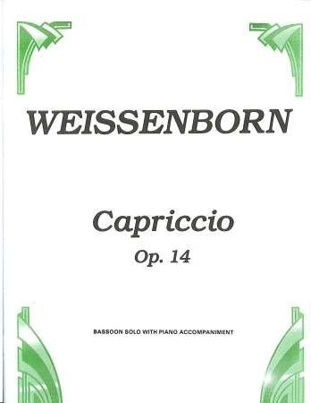 Slika WEISSENBORN:CAPRICCIO OP.14 BASSOON AND PIANO