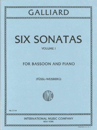 Slika GALLIARD:SIX SONATAS VOL.1 FOR BASSOON AND PIANO