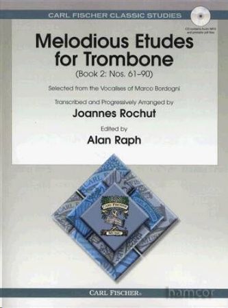Slika ROCHUT/BORDOGNI:MELODIOUS ETUDES FOR TROMBONE 2 +CD
