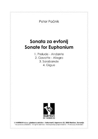 Pačnik Peter: Sonata za evfonij