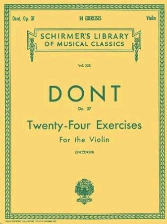 Slika DONT:24 EXERCISES FOR THE VIOLIN OP.37