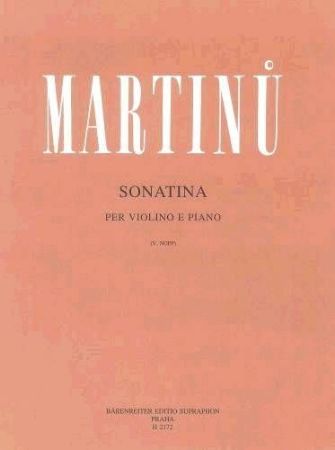 Slika MARTINU:SONATINA PER VIOLINO E PIANO