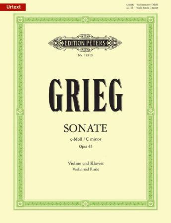 Slika GRIEG:SONATE C-MOLL OP.45 VIOLIN & PIANO