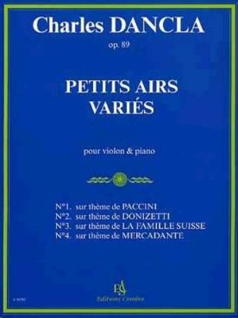DANCLA:PETITS AIRS VARIES OP.89 POUR VIOLON & PIANO