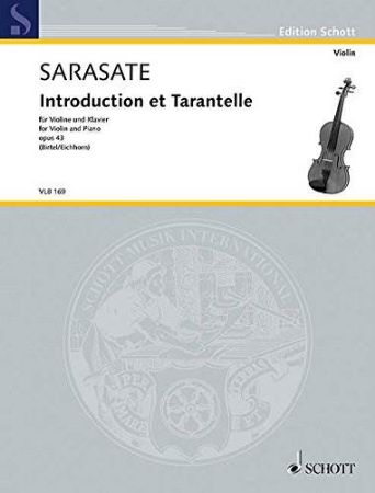 Slika SARASATE:INTRODUCTION ET TARANTELLE FOR VIOLIN AND PIANO OP.43