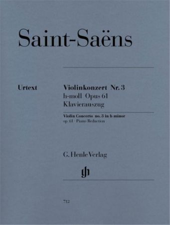SAINT-SAENS:VIOLIN CONCERTO NO.3 OP.61 H-MOLL VIOLIN AND PIANO