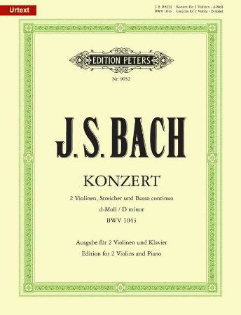 Slika BACH J.S:KONZERT D MOL BWV 1043 VIOLIN AND PIANO