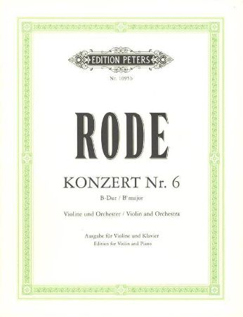 Slika RODE:KONZERT NR.6,B-DUR,VIOLIN&KLAVIER