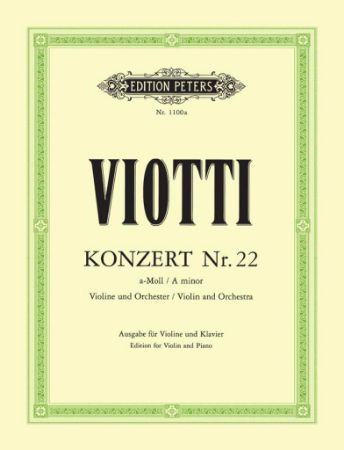 VIOTTI:KONZERT NR.22 A-MOLL VIOLIN AND PIANO