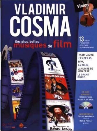 Slika COSMA:SES PLUS BELLES MUSIQUES DE FILM VIOLON +CD
