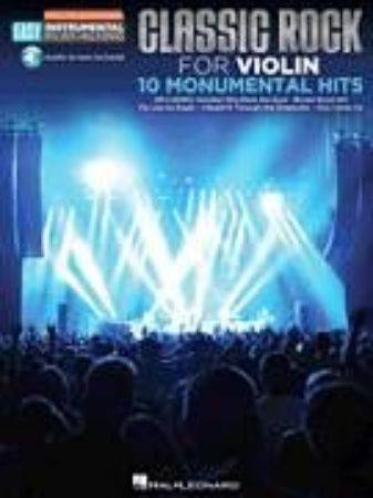 CLASSIC ROCK FOR VIOLIN 10 MONUMENTALHITS EASY PLAY ALONG