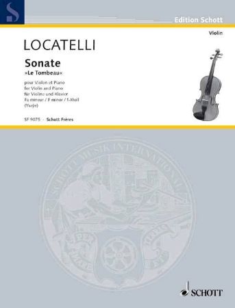 Slika LOCATELLI:SONATE "LE TOMBEAU" VIOLIN AND PIANO