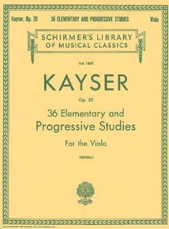 KAYSER:36 ELEMENTARY AND PROGRESSIVE STUDIES