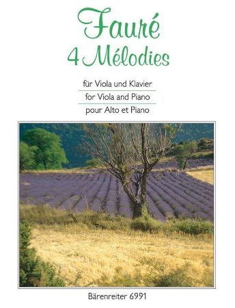 Slika FAURE:4 MELODIES FOR VIOLA AND PIANO