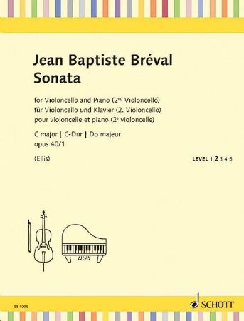 Slika BREVAL:SONATA C-DUR OP.40/1 CELLO